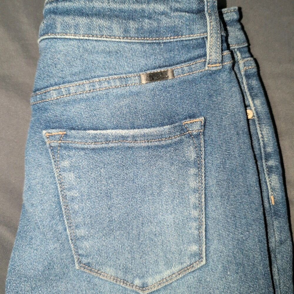 Kancan Jeans Women's Size 26 (Tag Says 28) Blue Skinny Distressed High Rise - Picture 2 of 11